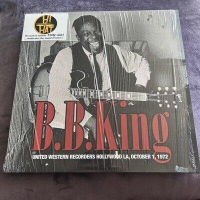 B.B. King United Western Recorders Hollywood, LA, October 1, 1972 180G VINYL NM