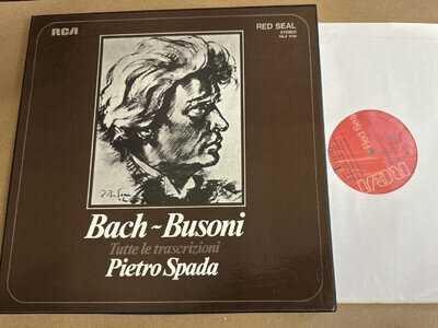TRLS3 1140 Bach-Busoni Transcriptions Pietro Spada 3 LP box set