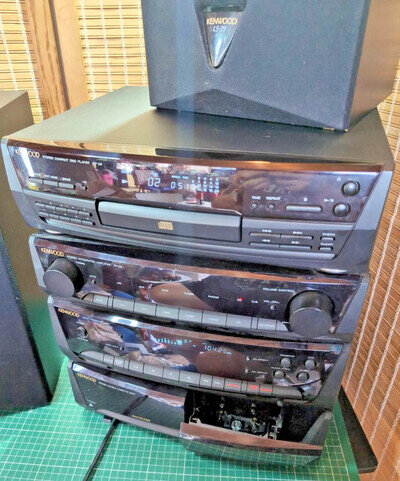 Kenwood RX-29 HiFi System WITH CD/ORIGINAL SPEAKERS - SHOWN WORKING ON VIDEO