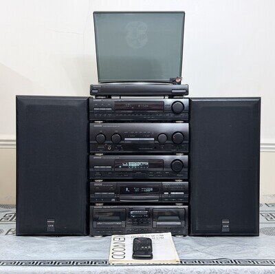 Kenwood A-57 High End Hifi Stack System With Speakers - Remote And Manual