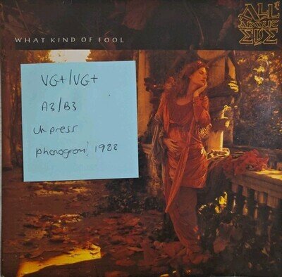 All About Eve What Kind Of Fool Vinyl Record VG+/VG+ EVEN9 1988