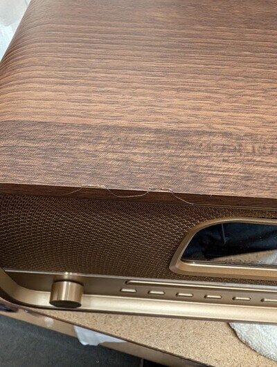 All-in-One Compact Retro HiFi System with CD Player, DAB/DAB+, BT - Roxel Amber