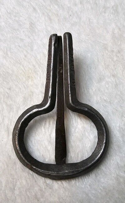 Antique Jew’s Harp Made in England | Hand Forged Iron Jaw Harp | Primitive Folk
