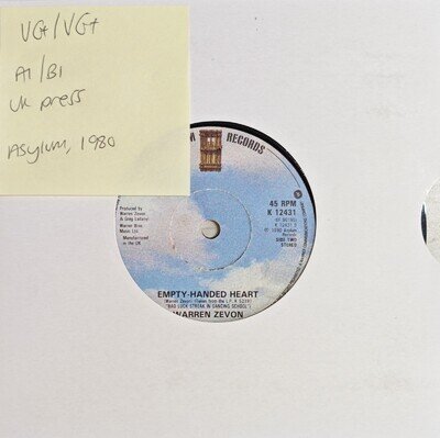 Warren Zevon Gorilla You're A Desperado Vinyl Record VG+/VG+ K12431 1980