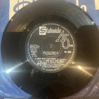 MITCH RYDER &THE DETROIT WHEELS. Devil With A Blue Dress. Northern Soul. Mint-
