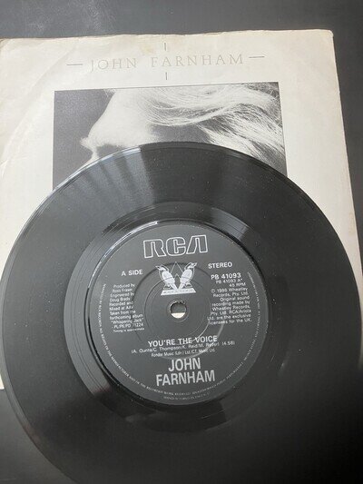 JOHN FARNHAM - YOU’RE THE VOICE - RCA 7” VINYL SINGLE- VERY GOOD CONDITION