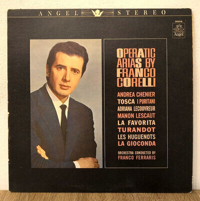FRANCO CORELLI Operatic Arias Vinyl VG+/VG+ LP Album Stereo 33 RPM 12 in
