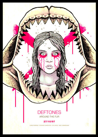 Deftones Concert Poster FREE SHIPPING 12"x18"