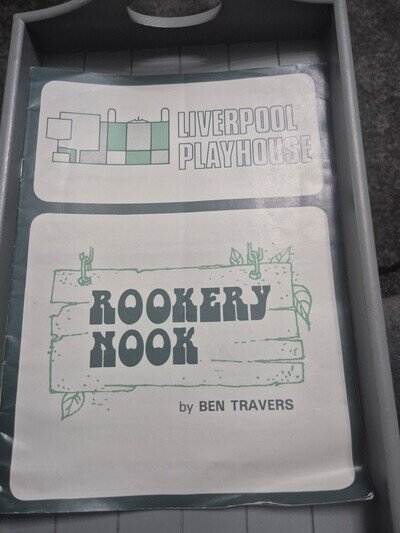 Rookery Nook ,Programme From The Liverpool Playhouse Theatre 1977