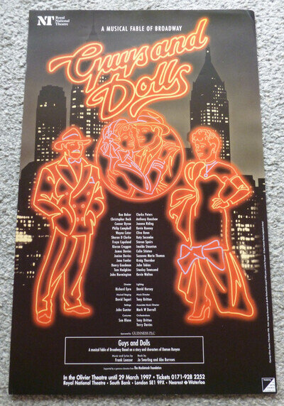 Imelda Staunton Joanna Riding Guys & Dolls National Theatre Original Poster 1997