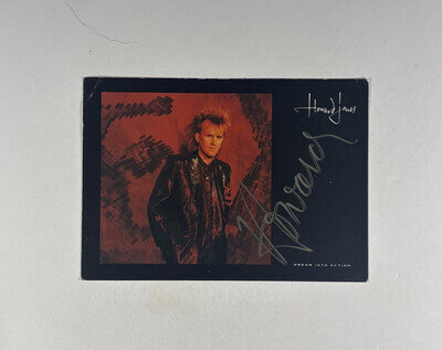 Howard Jones Signed Postcard Dream Into Action Original Circa 1980s