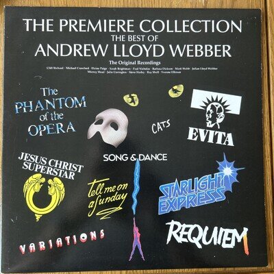 The Best Of Andrew Lloyd Webber Vinyl LP (1988, ALWTV 1, VG/VG+)