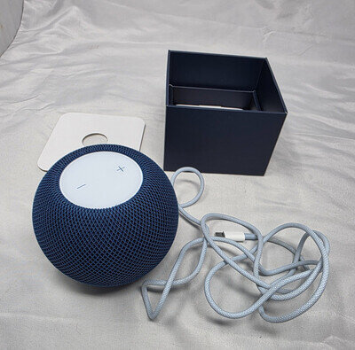 Apple HomePod Mini Smart Speaker Blue, Model A2374, Siri, WiFi Boxed