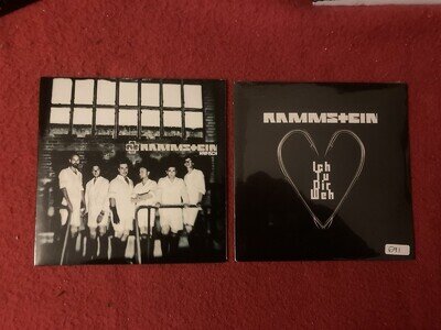 RAMMSTEIN 7" RECORDS X 2 ICH TU DIR WEH & HAIFISCH UNPLAYED WAREHOUSE FIND VINYL