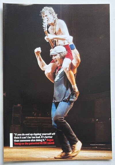 AC/DC - Full page UK magazine poster