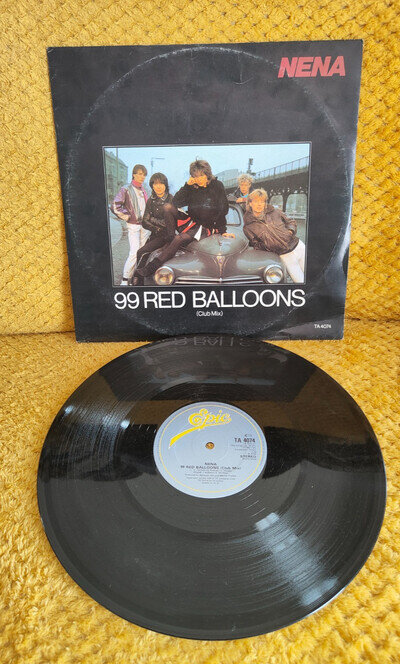 Nena - 99 Red Balloons (Club Mix), 12", (Vinyl) 1983 80s Pop EPIC Stereo