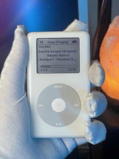 iPod Classic 4th Generation Mono | 40GB | New Battery | White | Tested & Working