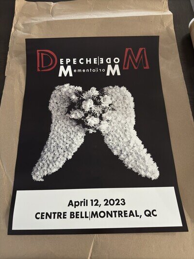 Depeche Mode concert poster lithograph 4/12/2023 Montreal, QC