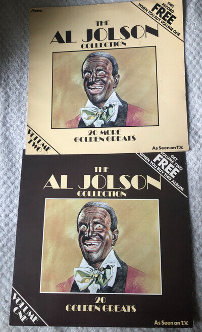 The Al Jolson Collection Volume One & Volume Two 12" Vinyl LP Ronco Label