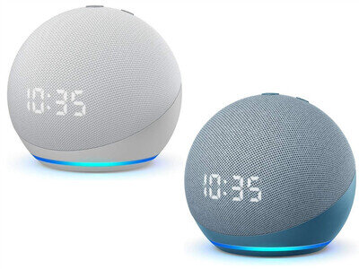 AMAZON ECHO DOT 4TH GEN GENERATION BLUETOOTH SMART SPEAKER ALEXA WITH CLOCK