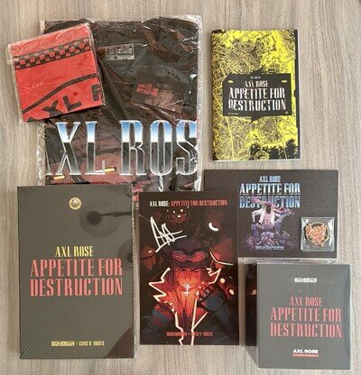 Axl Rose Appetite For Destruction SIGNED DELUXE SET Guns N Roses AUTOGRAPHED