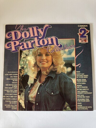 THE DOLLY PARTON COLLECTION ORIGINAL DOUBLE VINYL 2 LP SET GATEFOLD PDA 053 1979