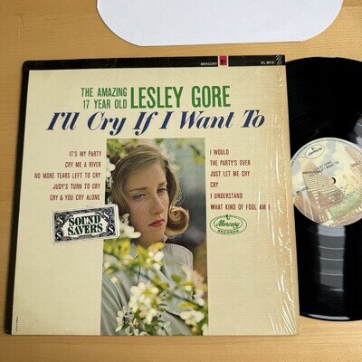 1970s LESLEY GORE I'll Cry If I Want To US Press MERCURY LP VG+ In SHRINK!