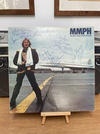 Signed John Miles vinyl MMPH More Miles Per Hour LP Decca original signatures