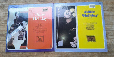 BILLIE HOLIDAY VOLUME 1 / VOLUME 2 USA IMPORT VINYL LPs NEW & SEALED (EVEREST)