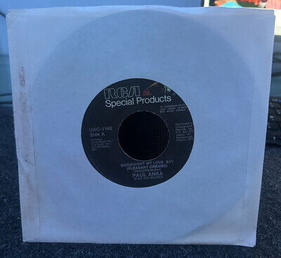 Paul Anka Goodnight My Love 7" Vinyl Canada Very Good Condition Free Post