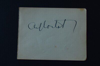 Alfred Cortot autograph classical pianist signed