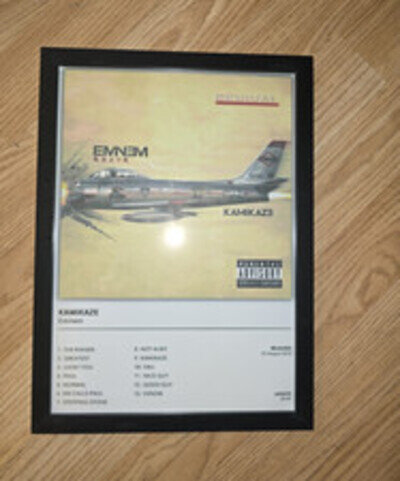 Eminem Kamikaze Print Album Artwork & Tracklist Poster A4