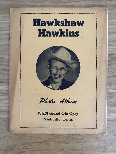 Hawkshaw Hawkins Signed Photo Album Grand Ole Opry + Jean Shepard Autograph