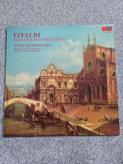 Vivaldi Five Violin Concertos On EMI Performed by Yehudi Menuhin Vinyl LP Record