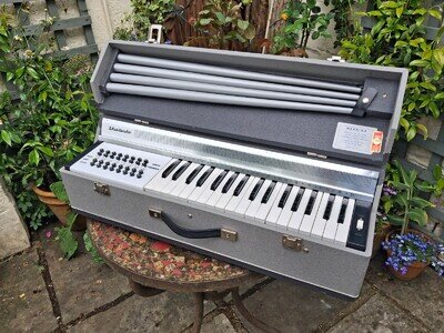 Vintage 1960s J. Busilacchio portable electric chord organ. Fully working. Rare.