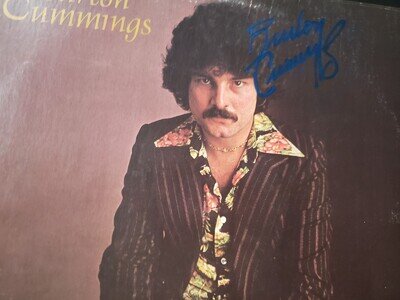 hand signed 197Os vg+ cover & mint-exc lp Burton Cumming Burton Cummings LP33