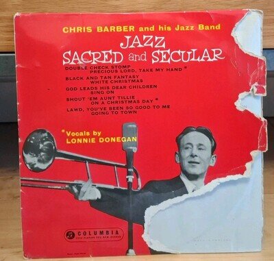 Chris Barber's Jazz Band - Jazz Sacred & Secular (UK vinyl 10" album) 1955 jazz