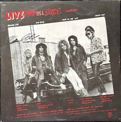 Guns N' Roses G N' R Lies BRAZIL 1st PRESS LP 1989 2xAutographed by Steven Adler