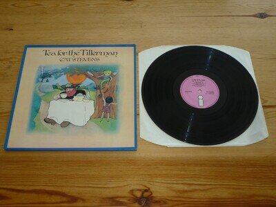 CAT STEVENS TEA FOR THE TILLERMAN VINYL ALBUM RECORD LP 1st PRESS PINK LABEL NM
