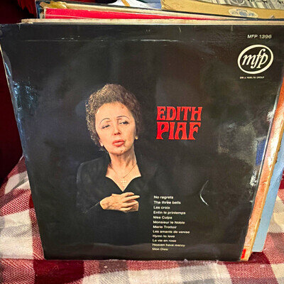Édith Piaf Edith Piaf 1961 Music for Pleasure 12" Vinyl LP MFP 1396