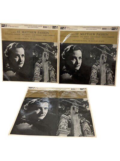 JS Bach St Matthew Passion Kathleen Ferrier Vinyl Record Collection