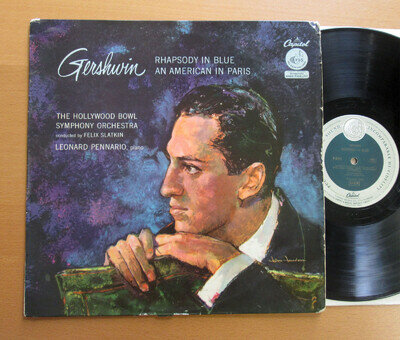 P 8343 Gershwin Rhapsody In Blue American In Paris Slatkin Pennario Capitol LP