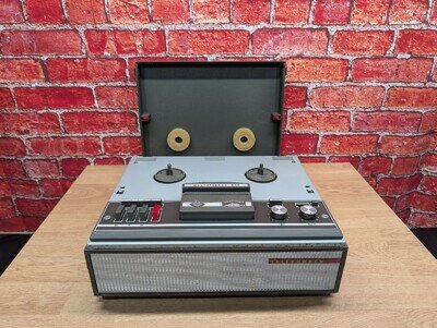 Vintage Telefunken Magnetophon 200 Reel To Reel Tape Recorder Working Tested