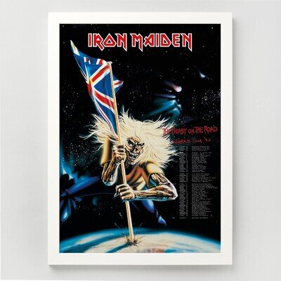 Iron Maiden A3 Print - 1982 Beast on the Road Tour Dates Poster Reproduction