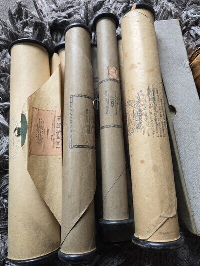 9 Antique Pianola Rolls Meloto 88 Ragtime Note Kastner Strauss Job Lot