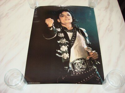 Michael Jackson Bad Tour Official Triumph International 1988 USA Promo Poster