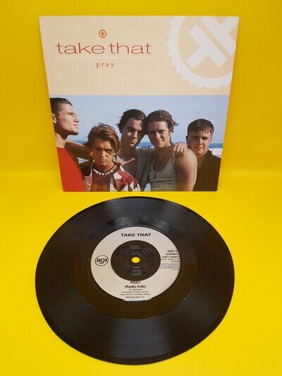 Take That Pray 7" Vinyl Single Record 1993 BMG RCA Records