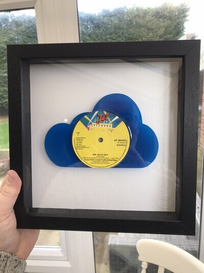 ELO - Jeff Lynne - Mr Blue Sky - Original Framed Vinyl Record Art 1978