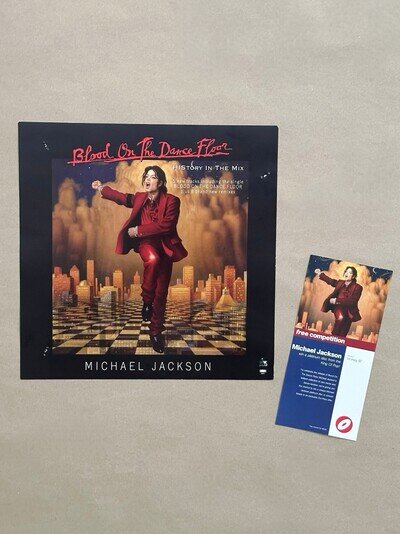 Michael Jackson Promo Epic Records Blood On The Dance Floor Poster + Flyer
