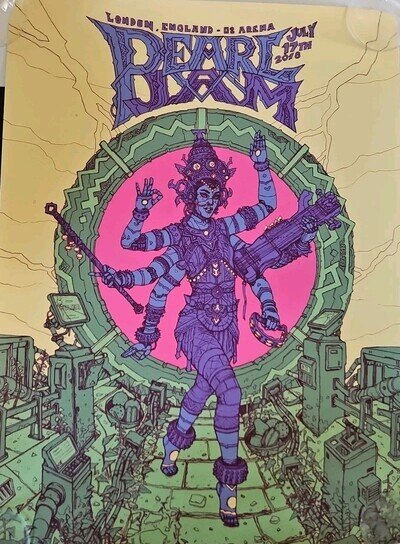Pearl Jam Concert Poster From London July 17th 2018